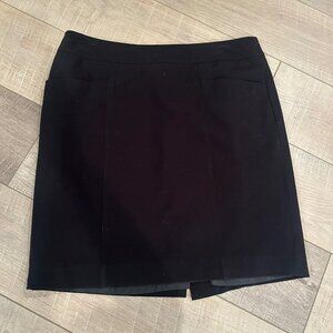 ANN TAYLOR LOFT WOMENS BLACK PENCIL SKIRT SIZE 8